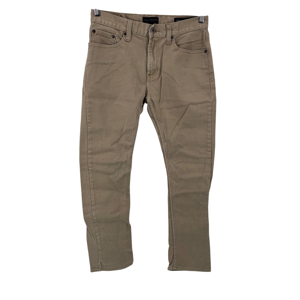 Bullhead Denim Co Mens Jeans 30x32 Slim Fit‎ Khaki Tan Pants